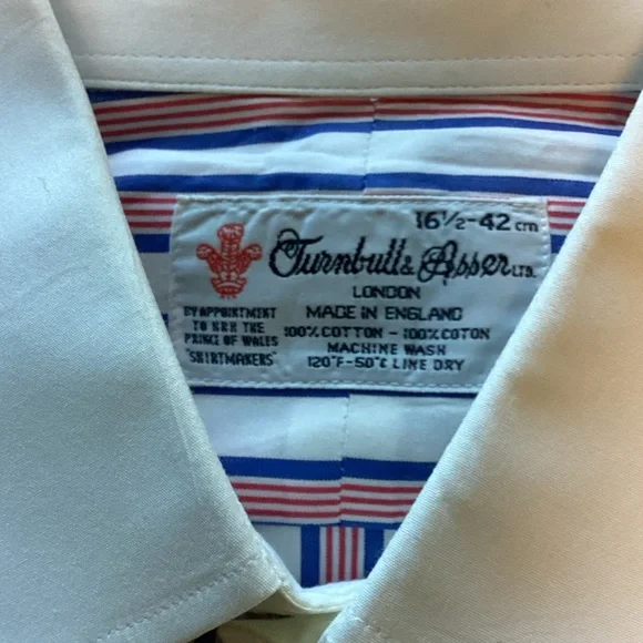 Turnbull & Asser Multicolor Striped Dress Shirt 16.5 - Picture 2 of 8